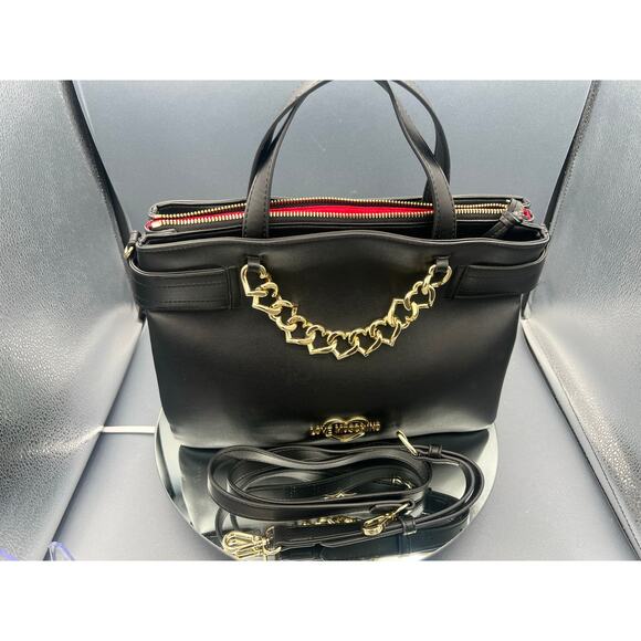 LOVE MOSCHINO Crossbody Handbag With Removable Strap & free removable charm - Picture 6 of 11